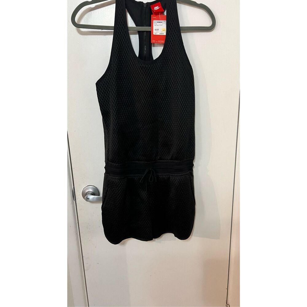Nike Tennis WOmen's Nike CourtMesh Romper Shorts Black SZ XS ($120) - Picture 2 of 14
